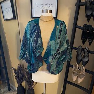 Deborah Murphy Designs blue hand-made Kimono